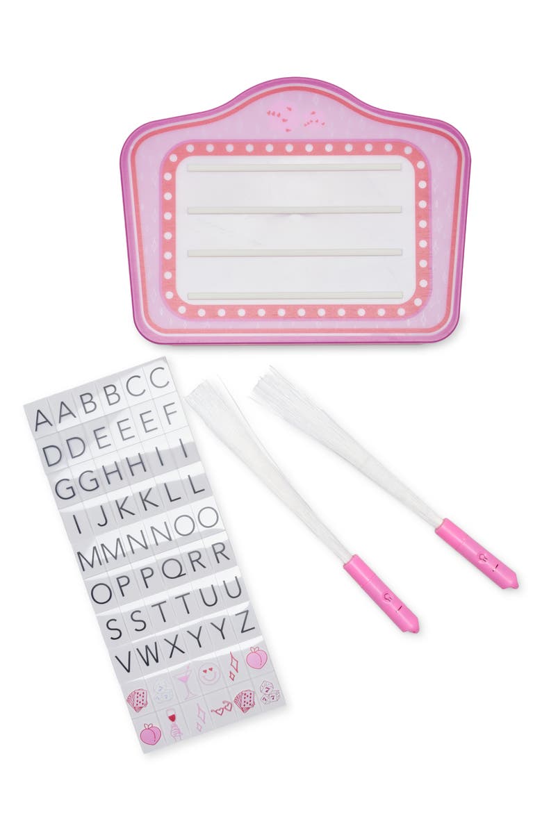 NPW Light Up Party Sign, Main, color, Multi