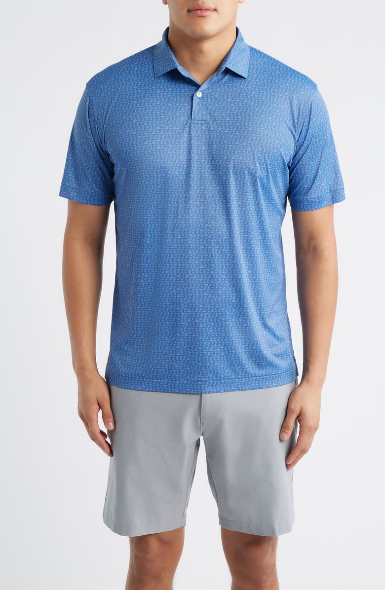 Peter Millar Featherweight Flights Performance Polo, Main, color, Windsor Blue