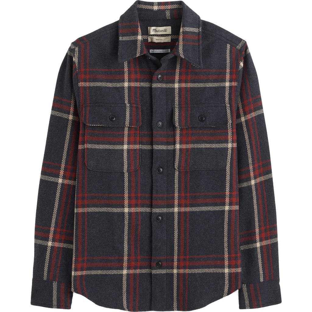 Madewell Plaid Cotton Blend Flannel Button-up Shirt In Multi