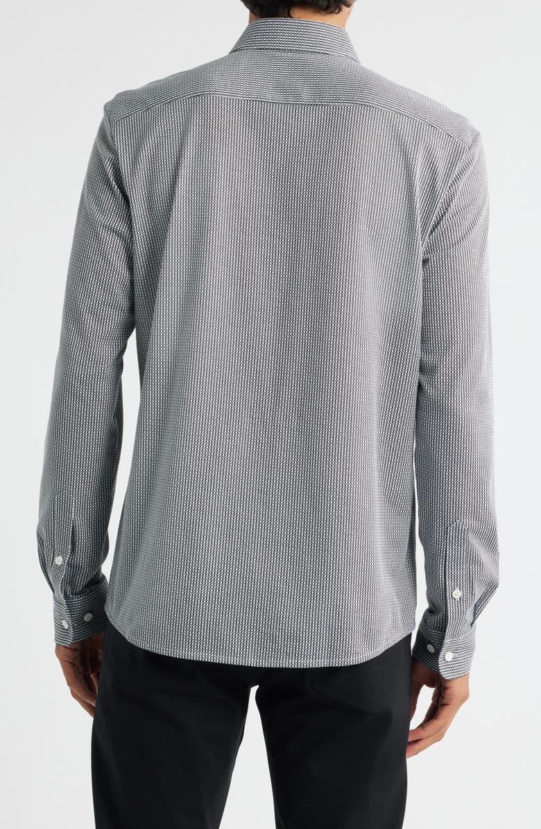 BOSS Roan Stretch Corduroy Button-Up Shirt, Alternate, color, Dark Blue