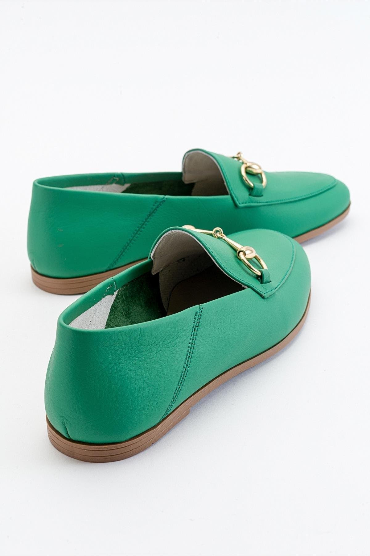 Forever & Always Shoes Penny Leather Horsebit Loafers, Alternate, color, Green Leather