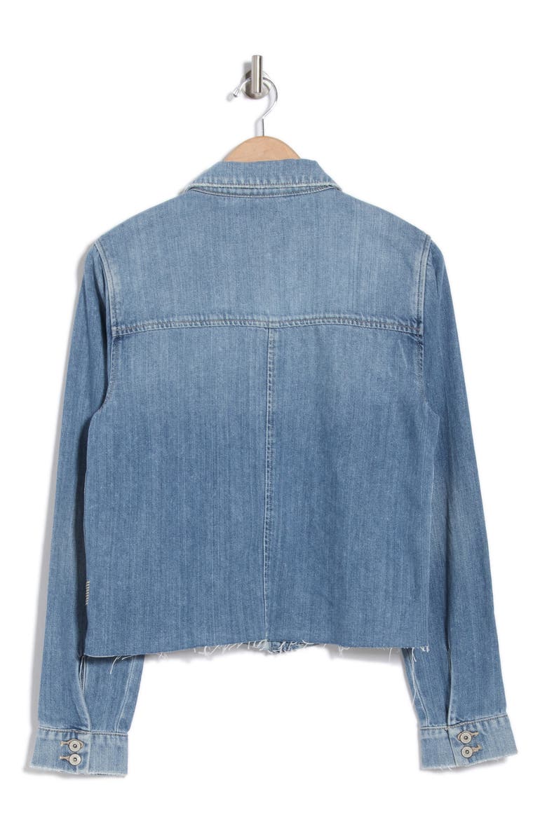 Aveline Raw Hem Denim Jacket, Alternate, color, LEANNA