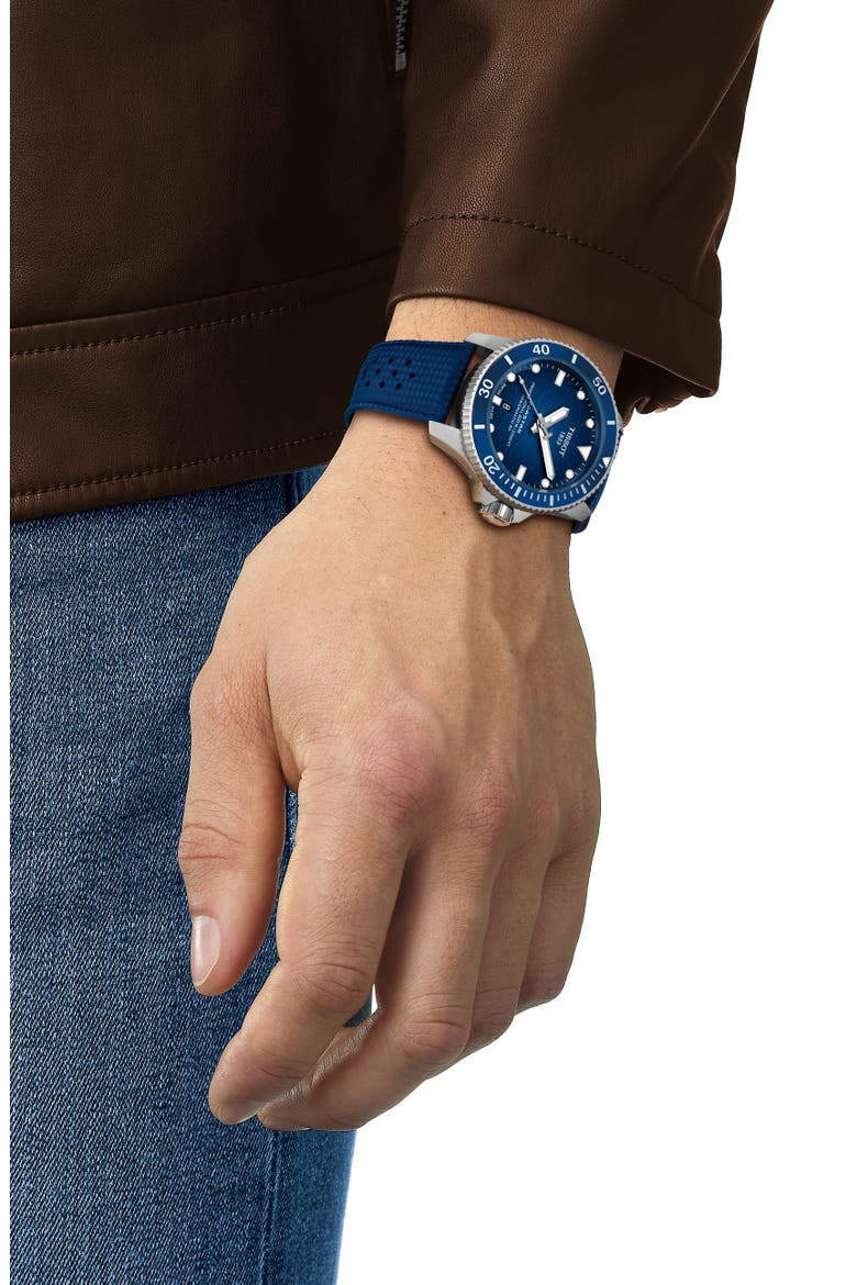 Seastar 2000 Professional Powermatic 80 Watch, 44mm, Alternate, color, BLUE GRADIENT