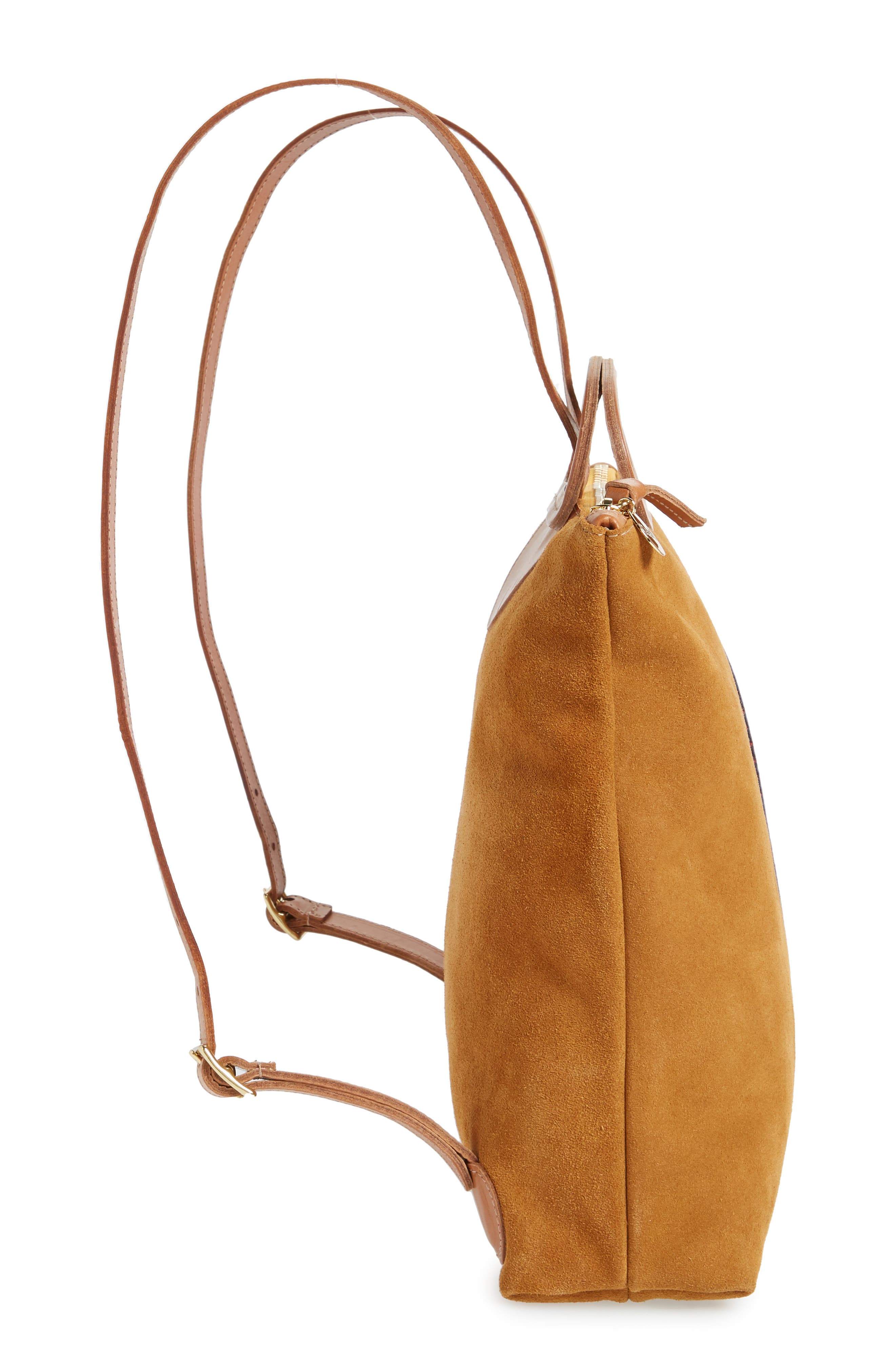 Clare V. Marcelle Suede Backpack, Alternate, color, 
