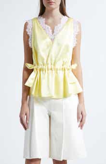 Satin Lace Top