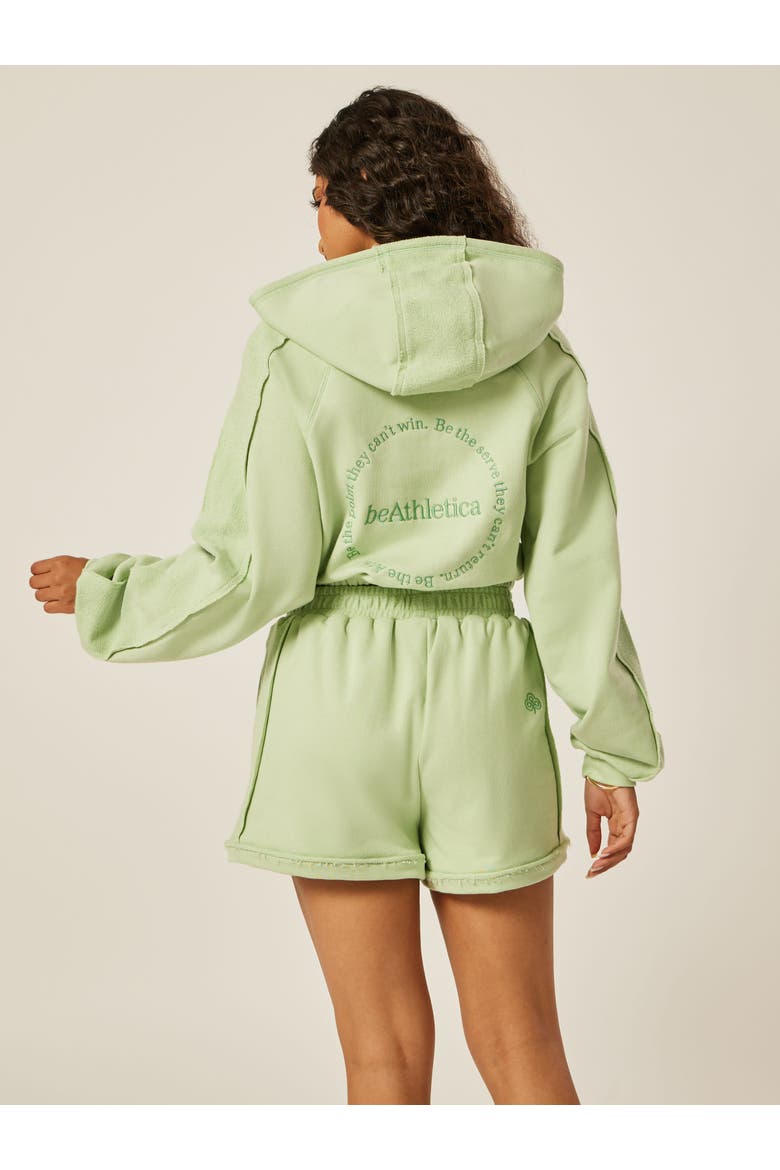 Be The Moment Cropped Hoodie, Alternate, color, Matcha