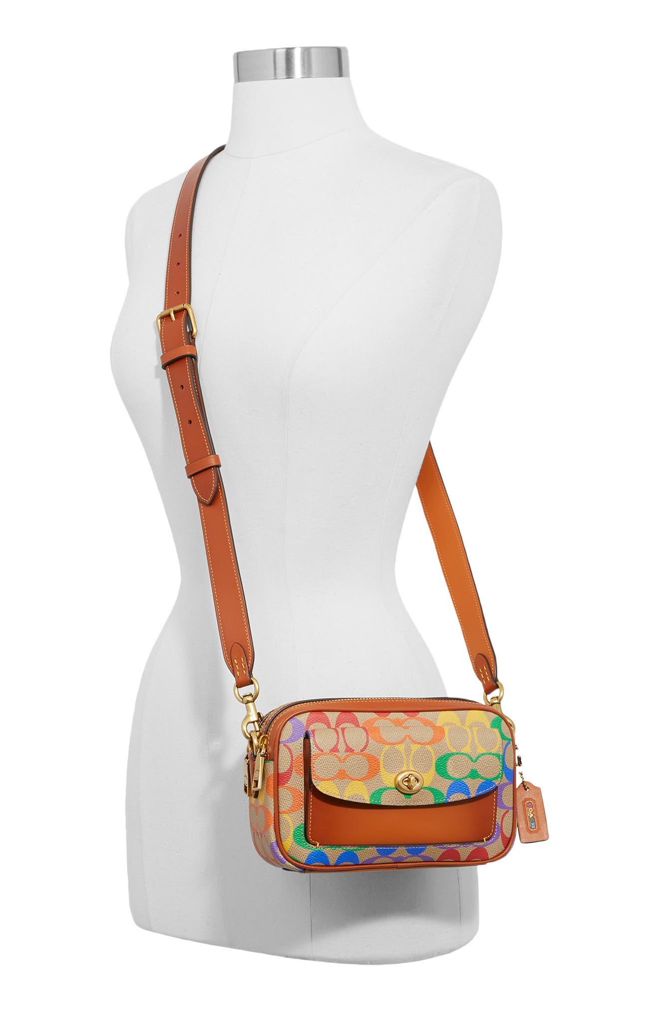 COACH Pride Willo Coated Canvas Camera Bag, Alternate, color, 