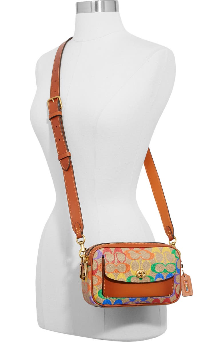 COACH Pride Willo Coated Canvas Camera Bag, Alternate, color,