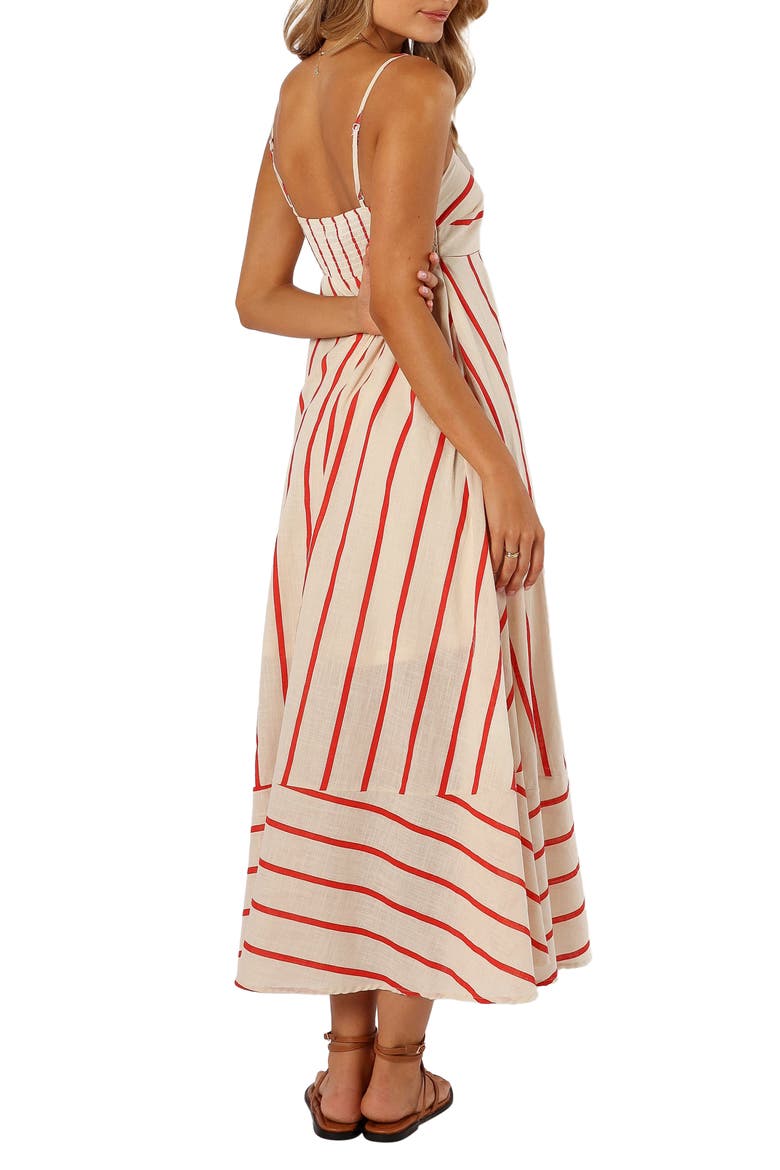 Brea Stripe Cotton Maxi Sundress, Alternate, color, CREAM STRIPE