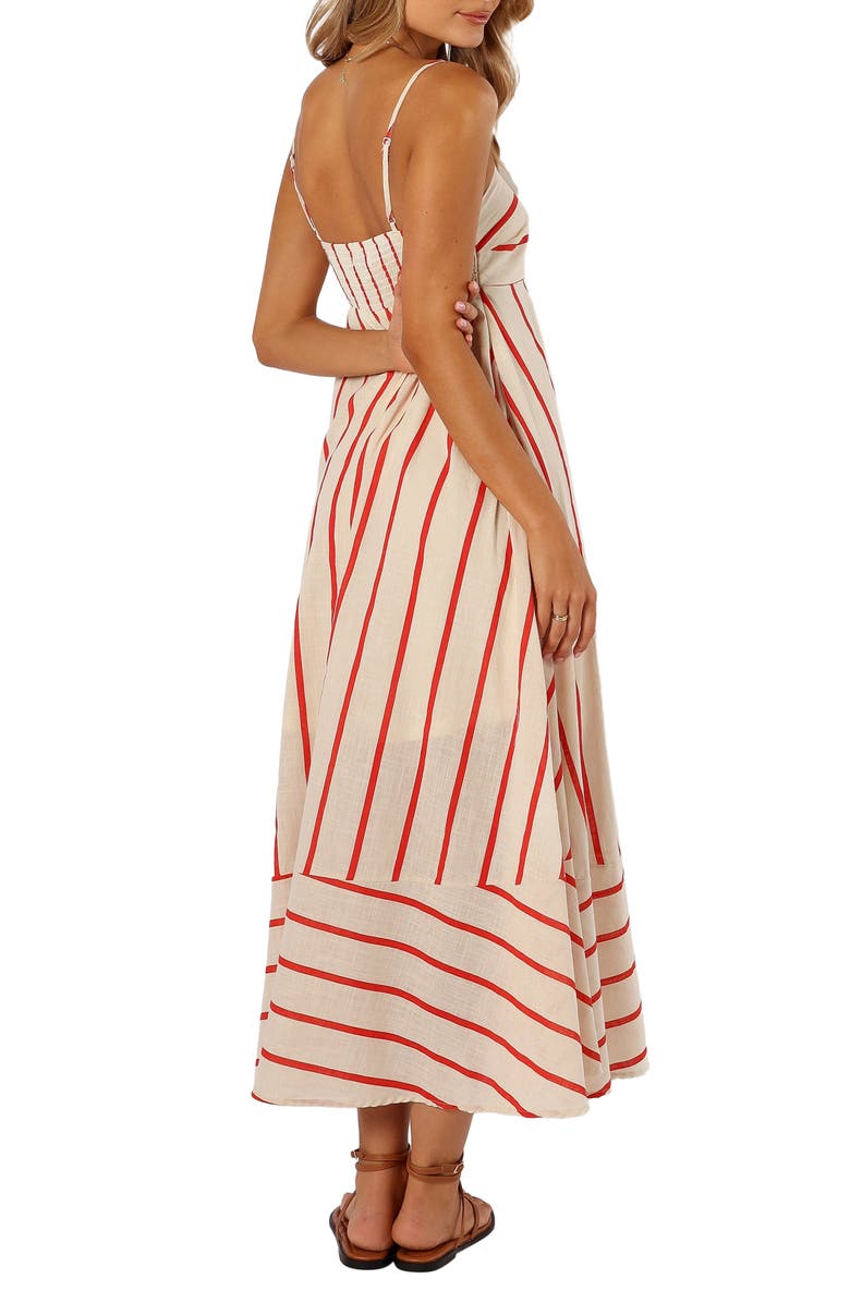 Petal & Pup Brea Stripe Cotton Maxi Sundress, Alternate, color, Cream Stripe
