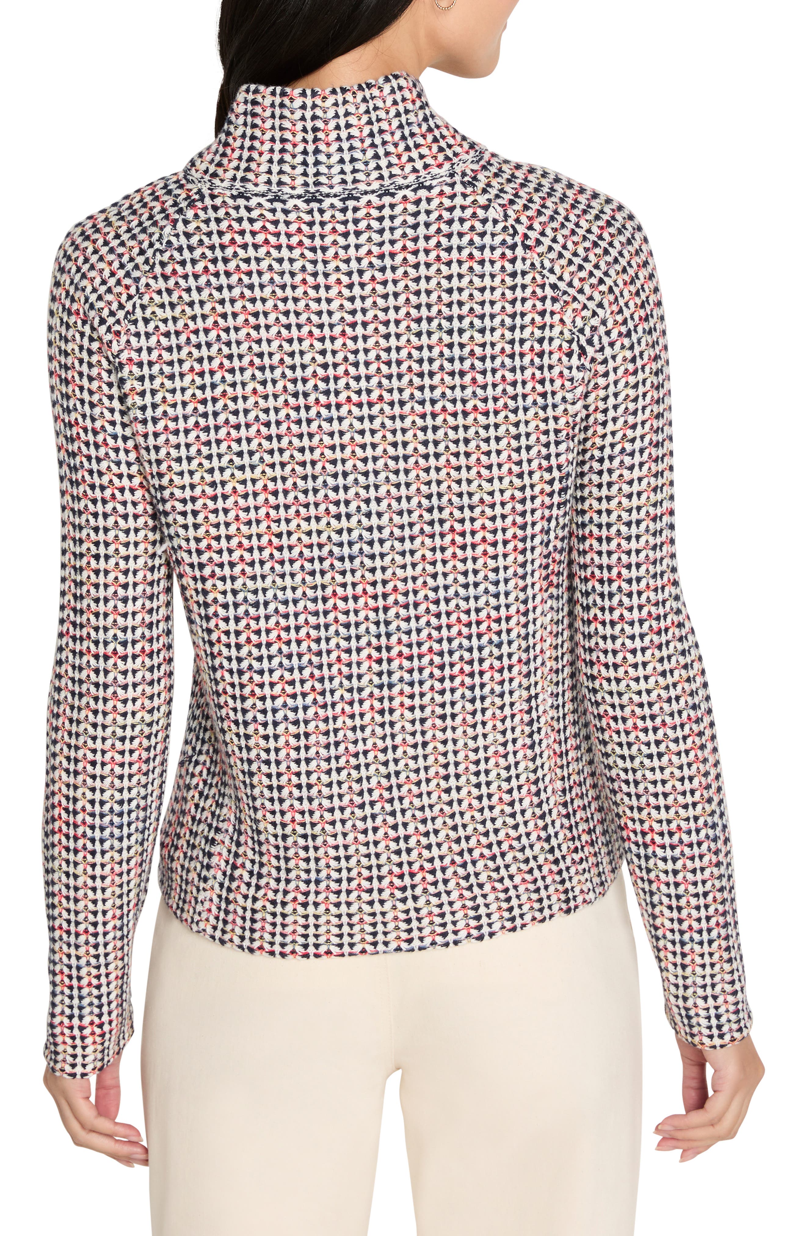 Tuck Stitch Colorwheel Knit Jacket - image 2