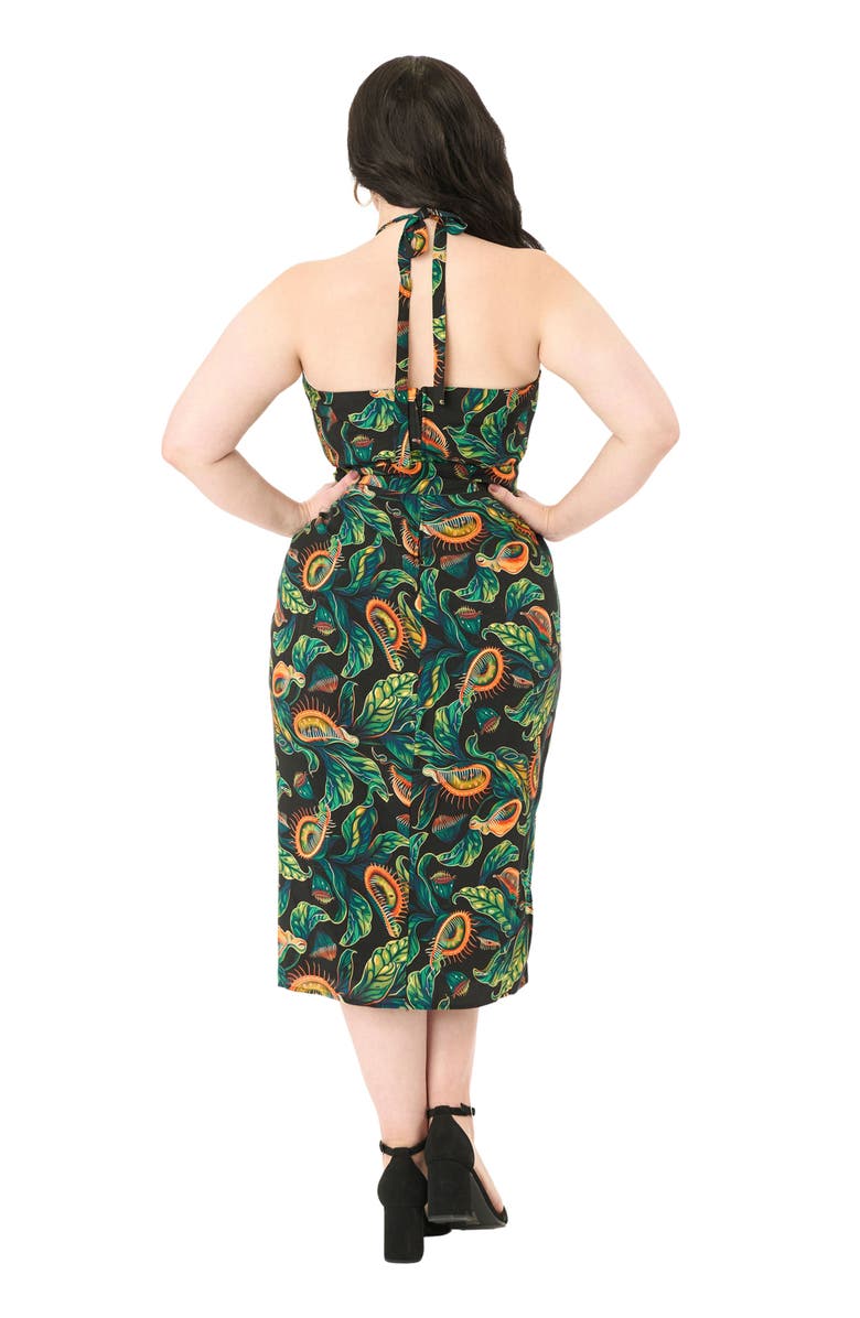 Unique Vintage Plus Size Leilani Sleeveless Sarong Dress, Alternate, color, 