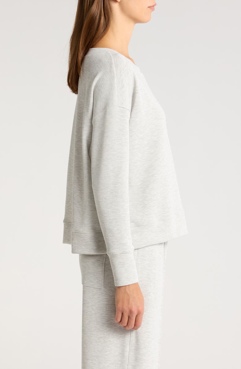 Sweaty Betty Sand Wash CloudWeight Sweatshirt, Alternate, color, Ice Grey M