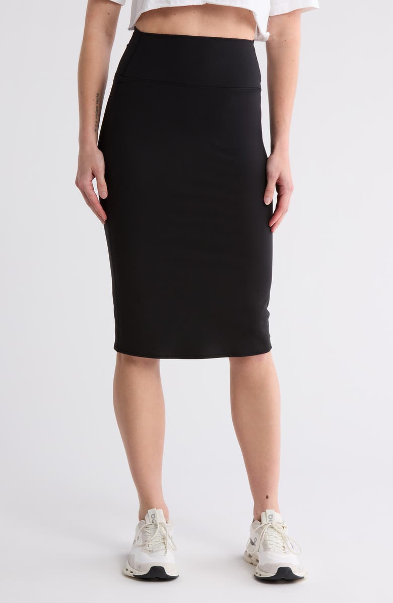 YOGALICIOUS Nude Tech Villa High Rise Active Skirt, Main, color, Black