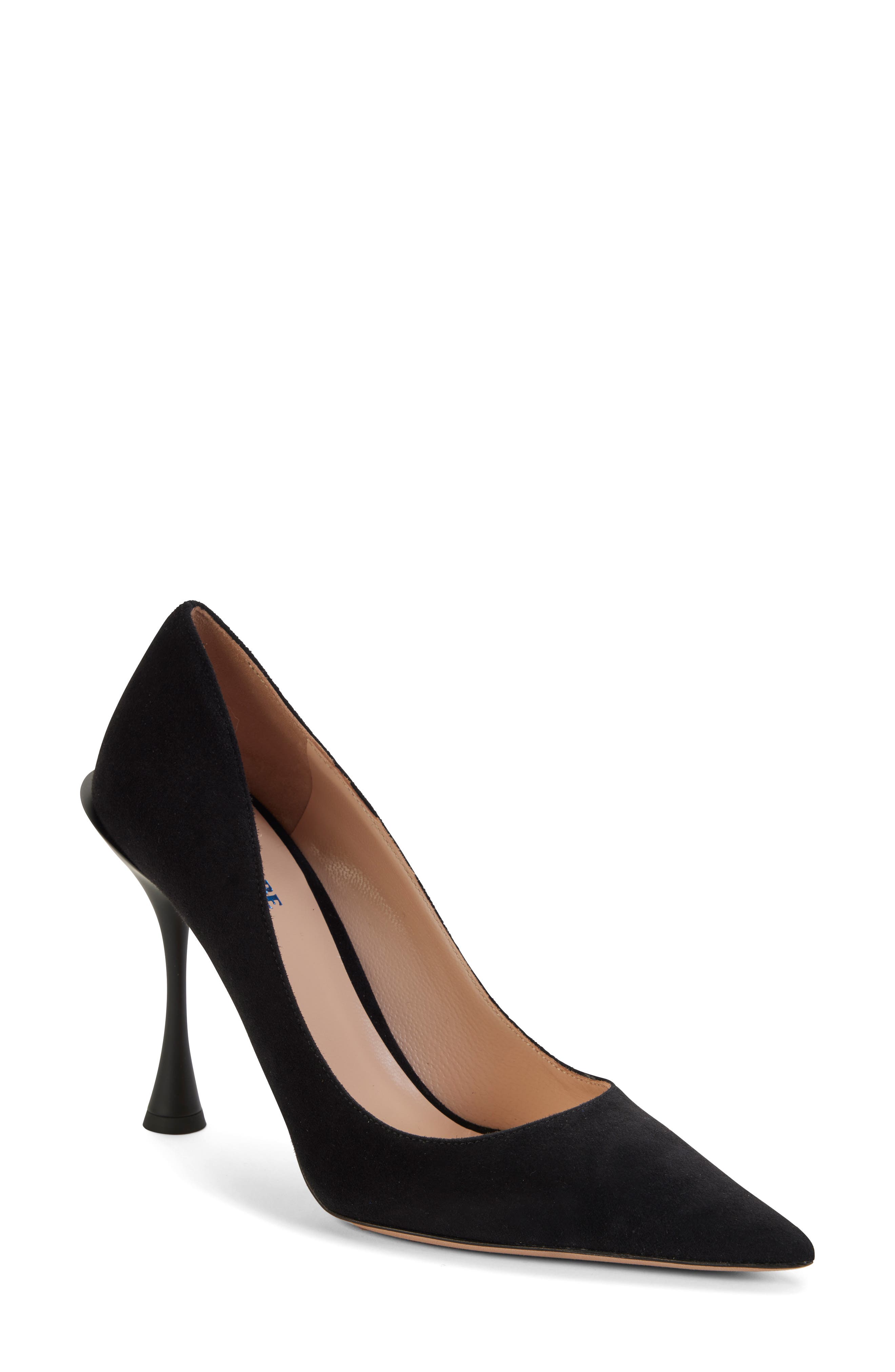 BETZÁBE Thalia Pointed Toe Pump, Main, color, Black Suede