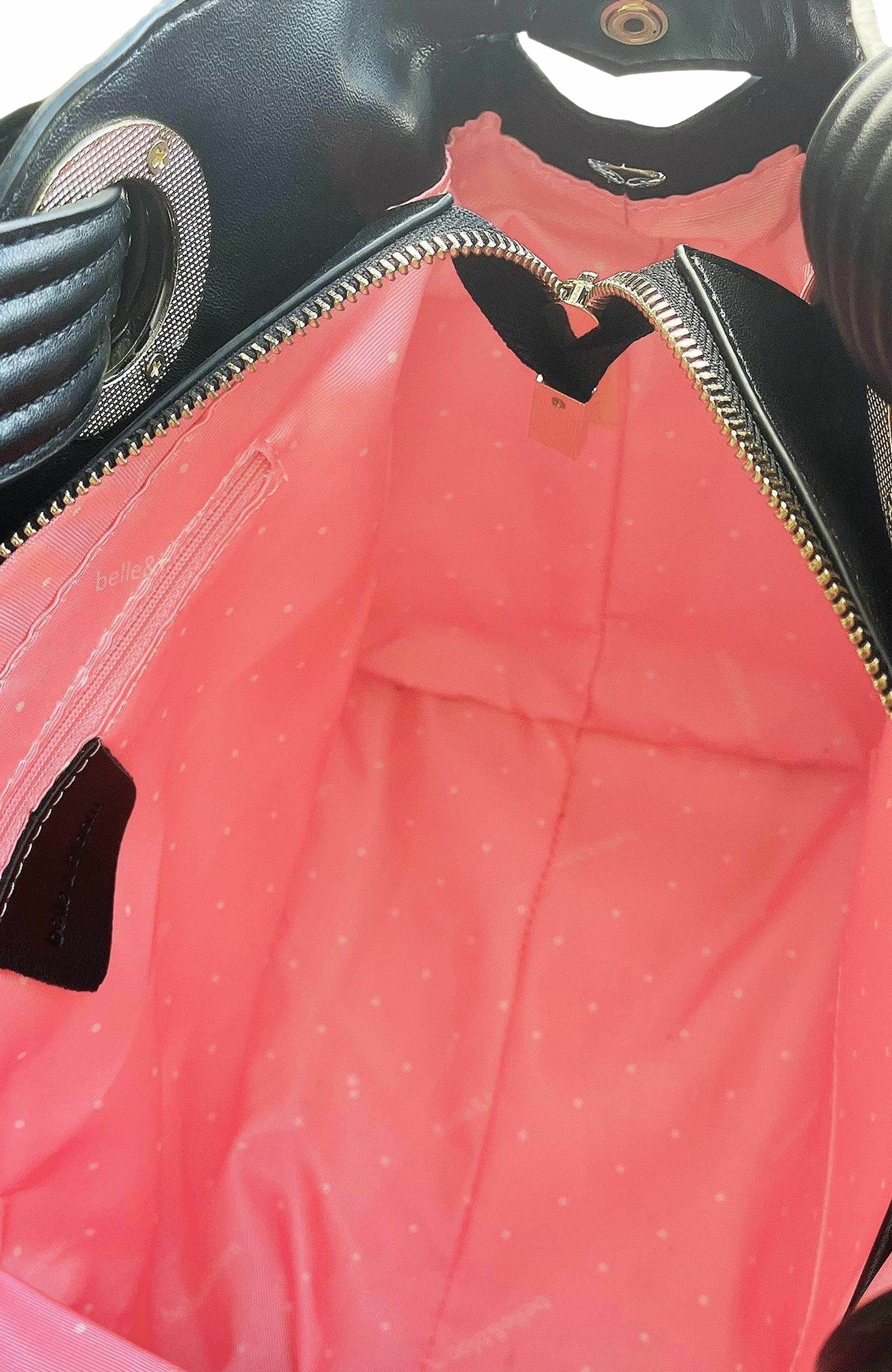 Belle & Bloom Heart Of Gold Leather Shoulder Bag, Alternate, color, Black