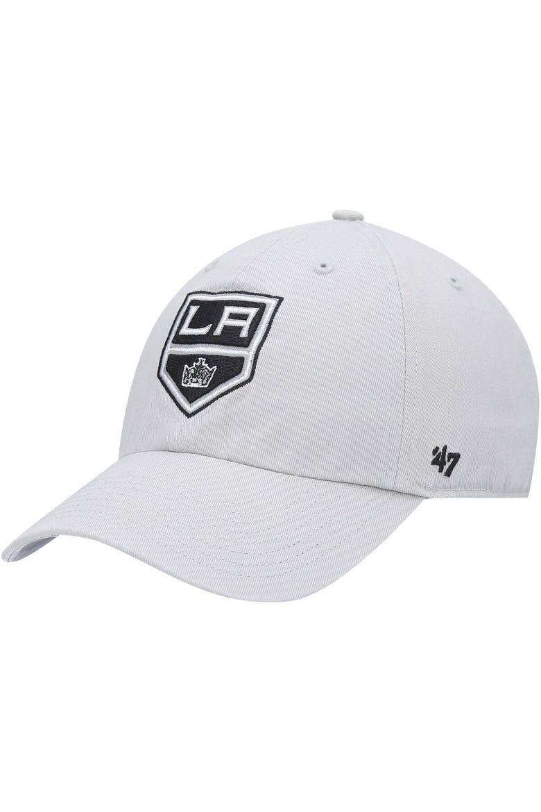 Men's '47 Gray Los Angeles Kings Clean Up Adjustable Hat, Main, color, GRAY