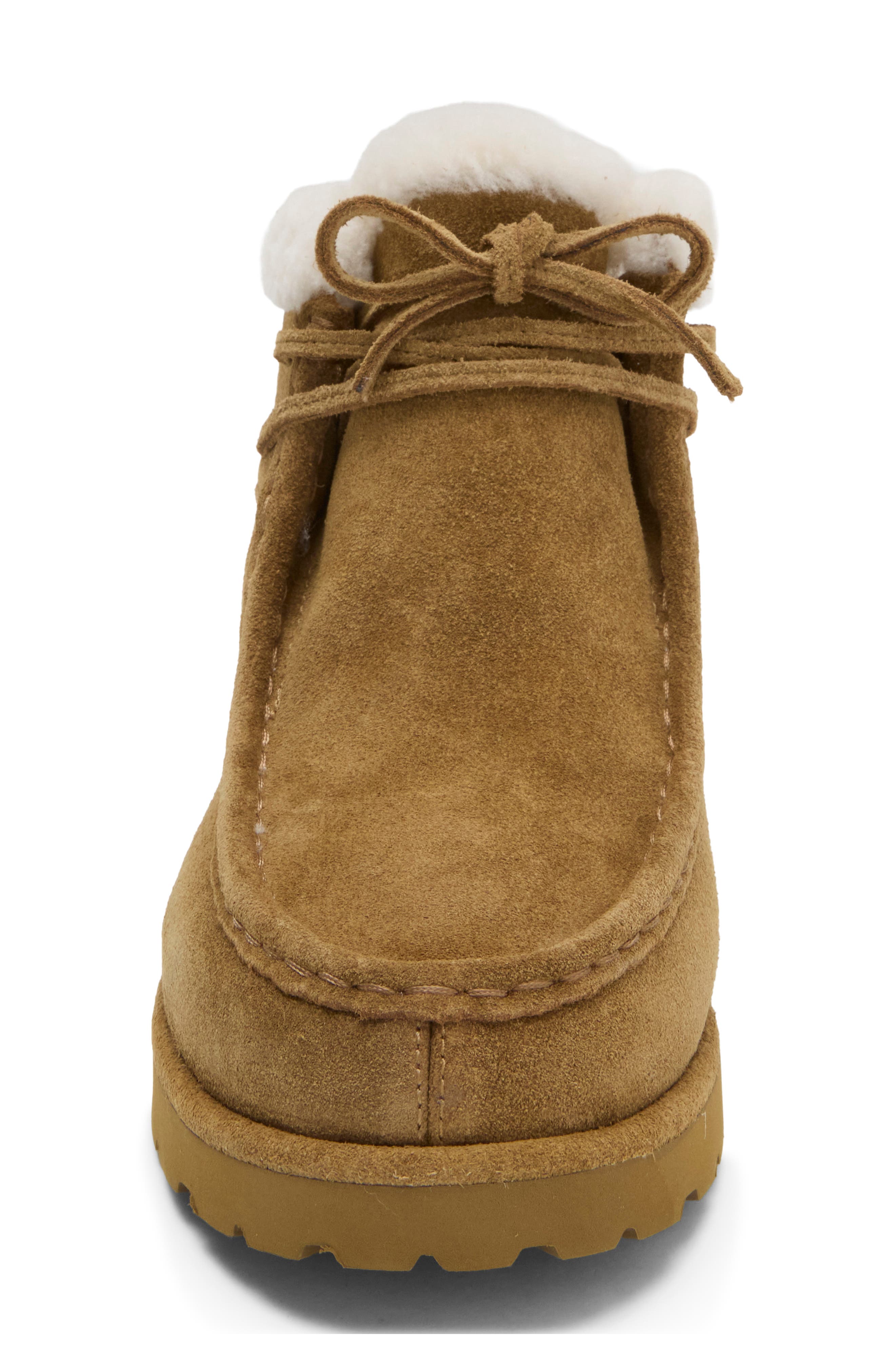 Marlow Genuine Shearling Chukka Boot, Alternate, color, TOBACCO/NATURAL