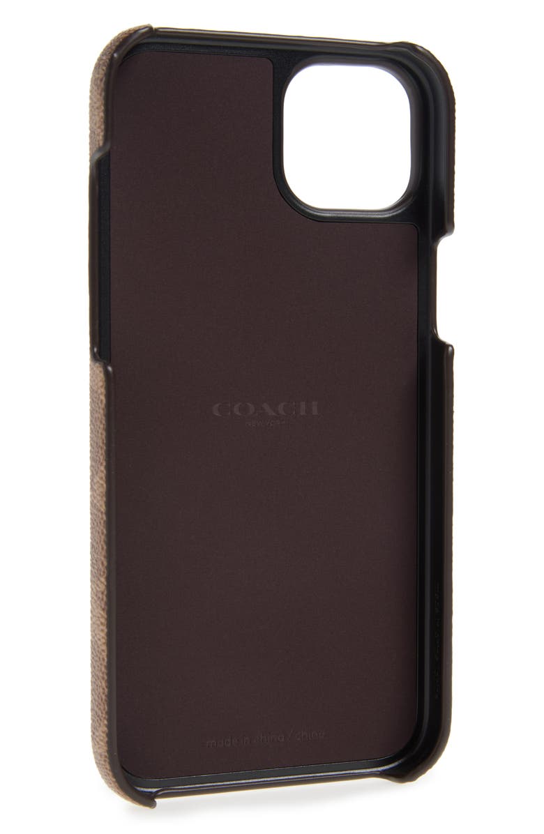 COACH iPhone 15 Plus Signature Phone Case, Alternate, color,