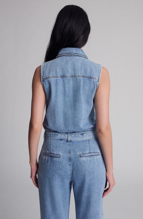 Mavi Jeans Elara Sleeveless Denim Jumpsuit In Blue