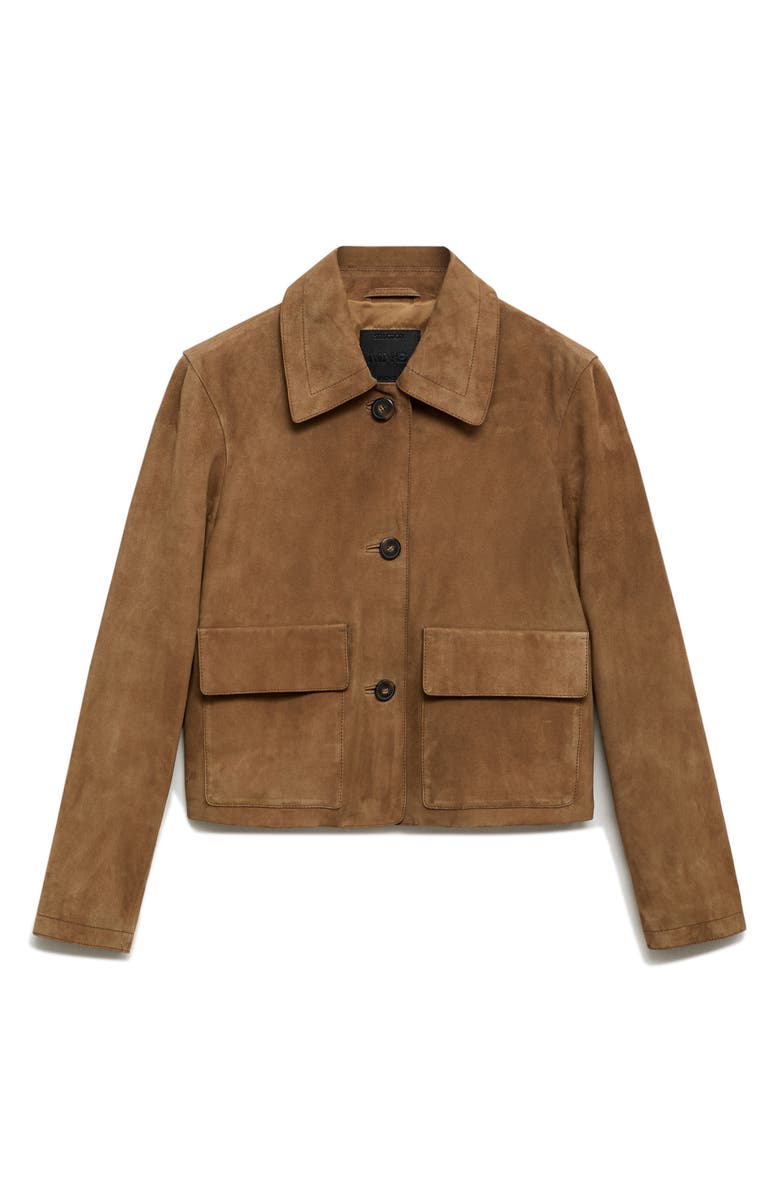 MANGO Suede Jacket, Main, color, 
