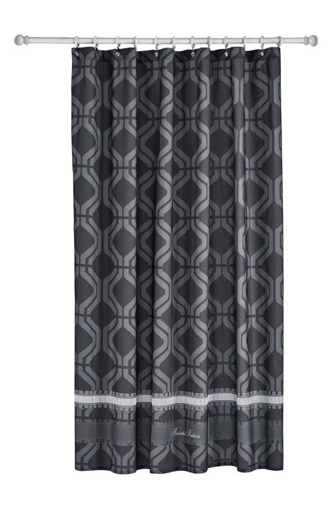 Geo Print Turkish Cotton Shower Curtain