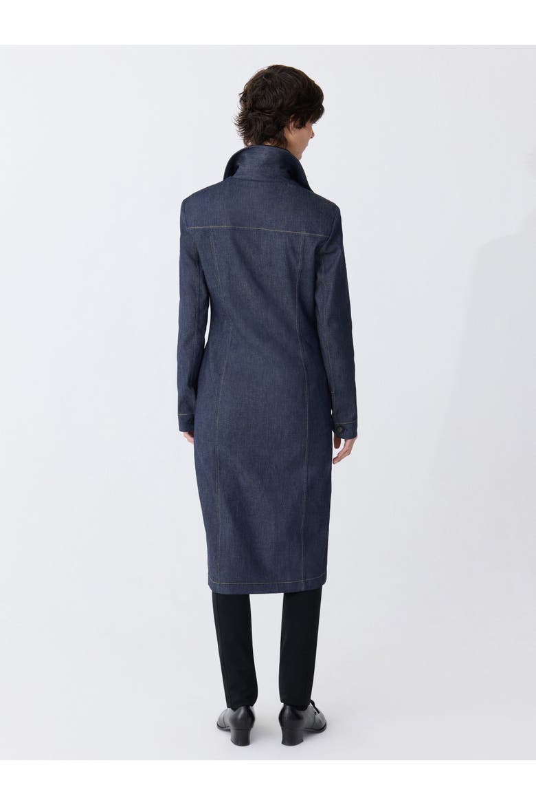 RIIA Long Jean Jacket, Alternate, color, Indigo