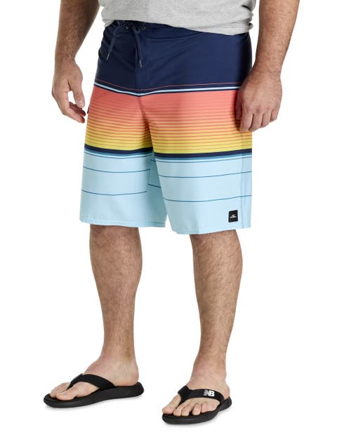 Big & Tall Lennox Stripe Board Shorts