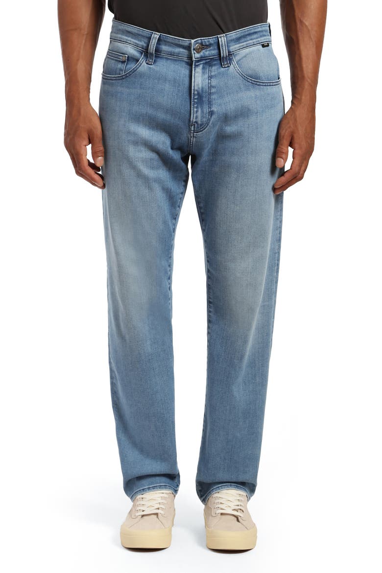 Zach Straight Leg Jeans, Main, color, LIGHT TONAL BRUSHED SUPER