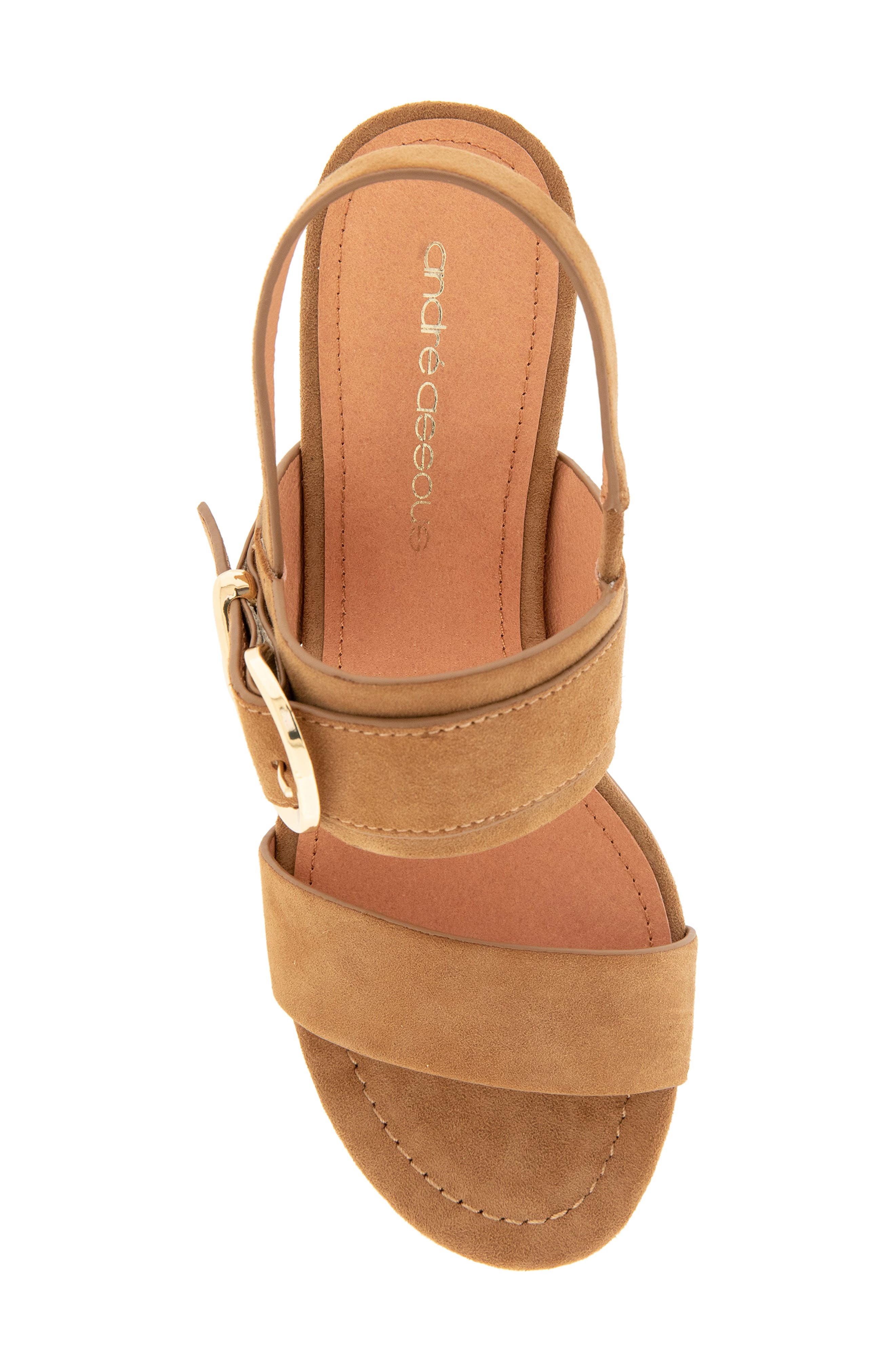 André Assous Patresa Ankle Strap Sandal, Alternate, color, Cognac