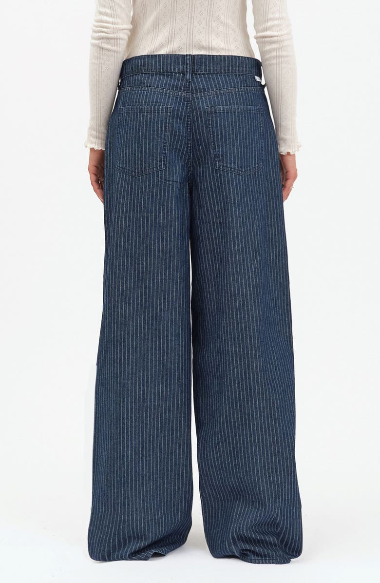 DAZE Highland Wide Leg Jeans, Alternate, color, Pinstripe