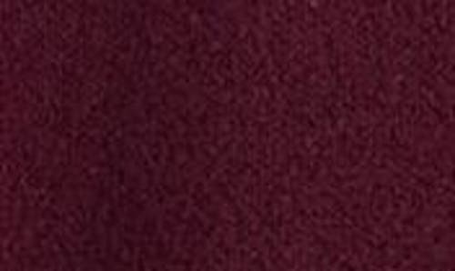 Madewell Long-sleeve Smocked Mini Dress In Burgundy