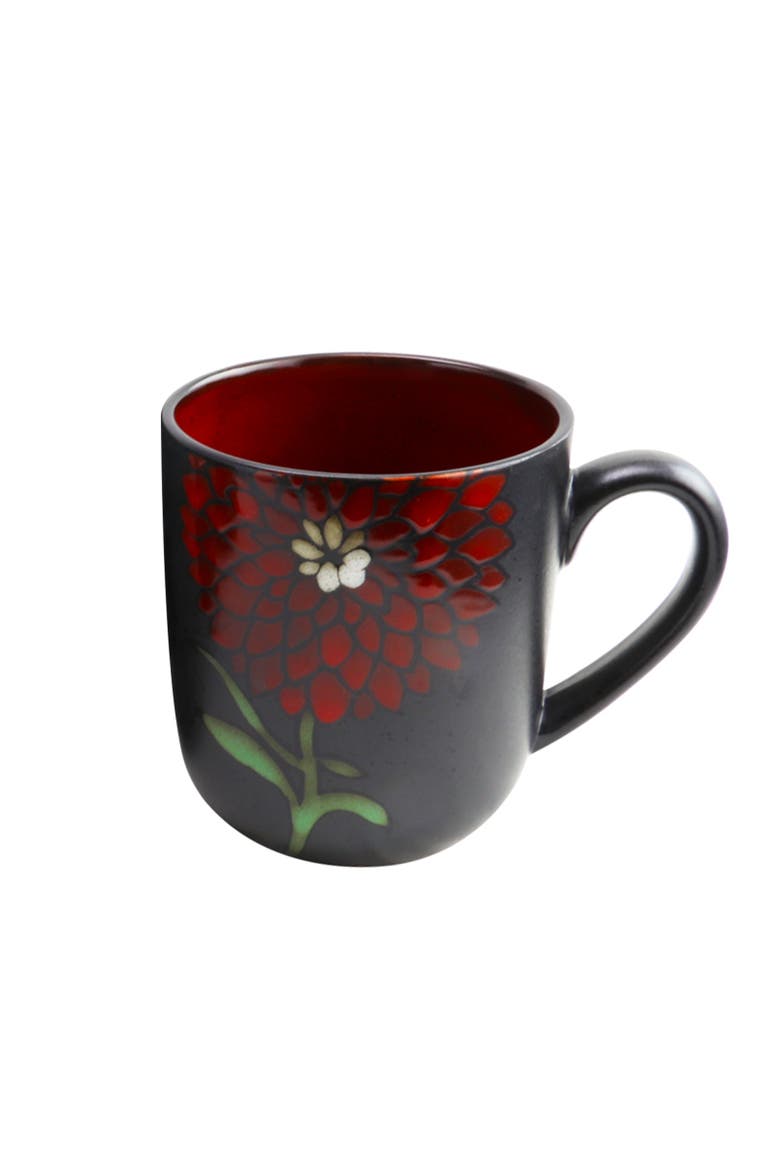 Gardenia Cafe 16 oz. Assorted Mug Set, Set of 4, Alternate, color, Black and Multi