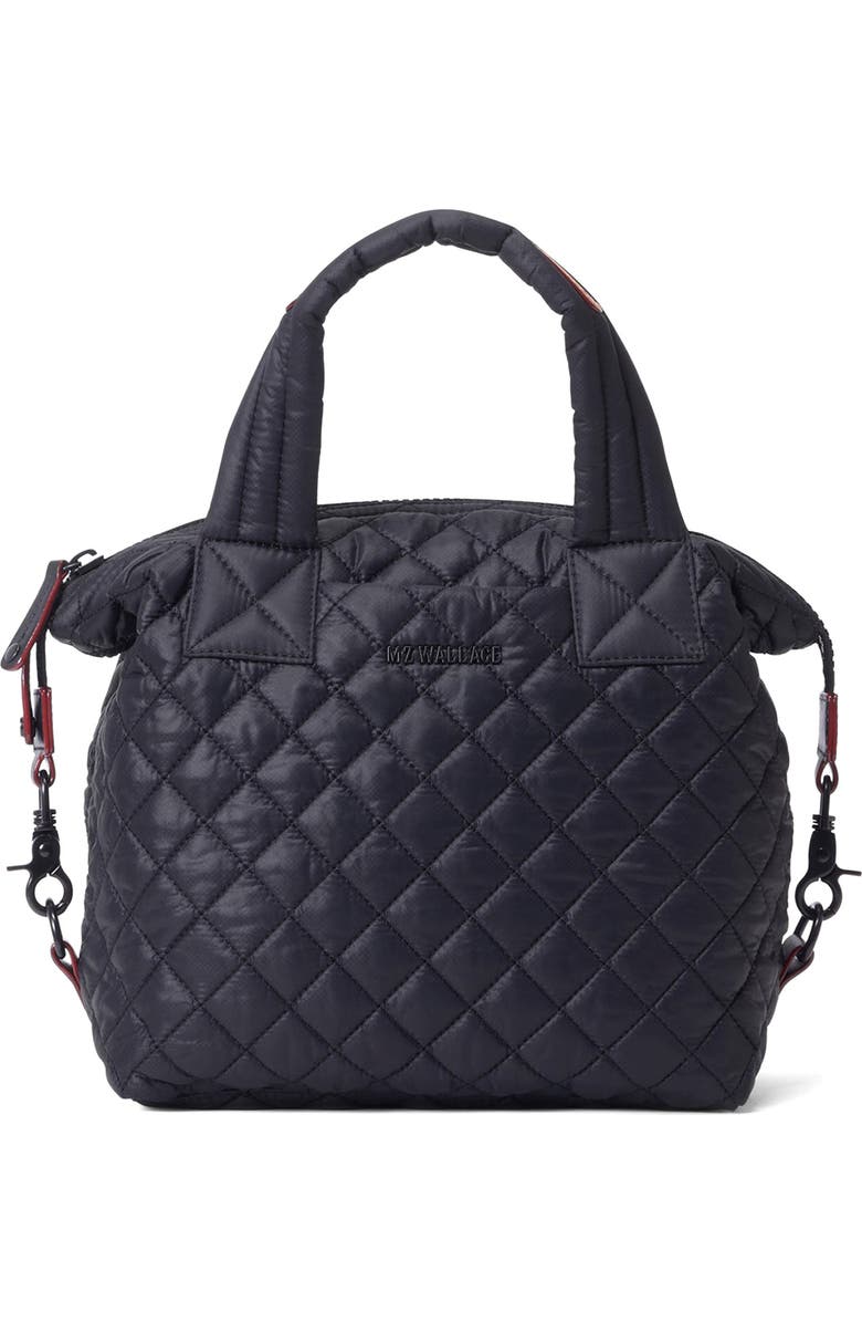 MZ Wallace Small Sutton Deluxe Quilted Crossbody Bag, Main, color, Black