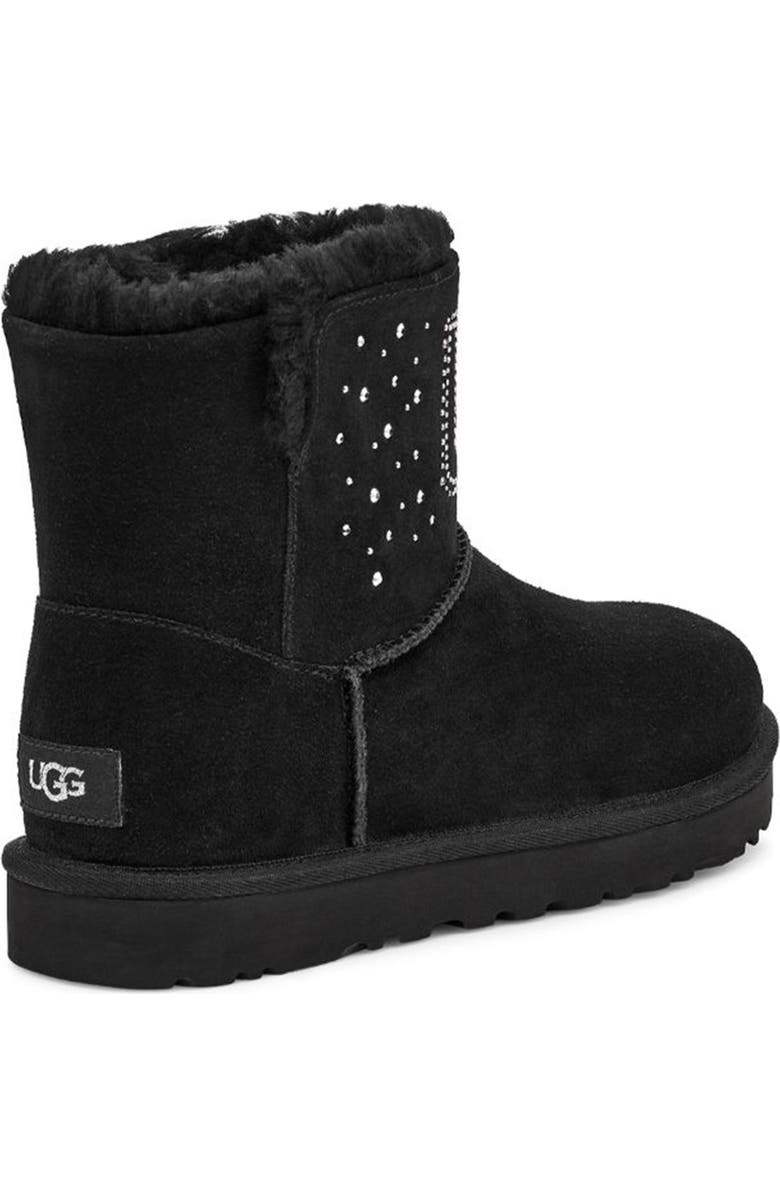 UGG<sup>®</sup> Classic Gem Faux Fur Lined Mini Boot, Alternate, color,