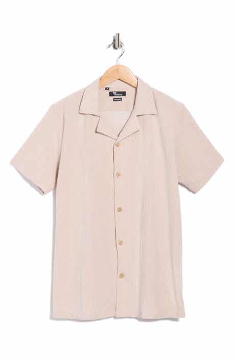 T.R. PREMIUM Modern Fit Textured Camp Shirt