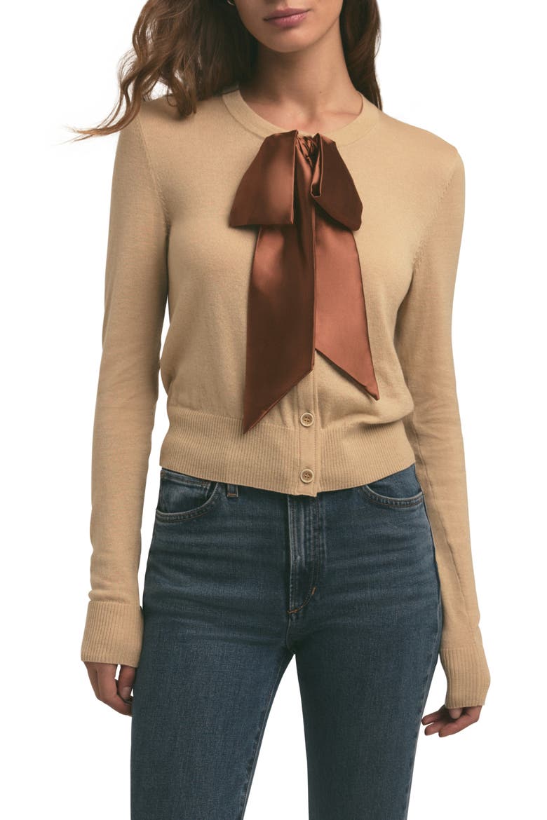 The Take a Bow Cardigan, Main, color, WARM SAND