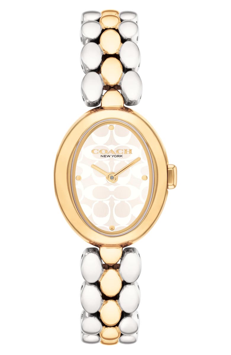 COACH Sammy Bracelet Watch, 22.5mm, Main, color, Silver/ Gold