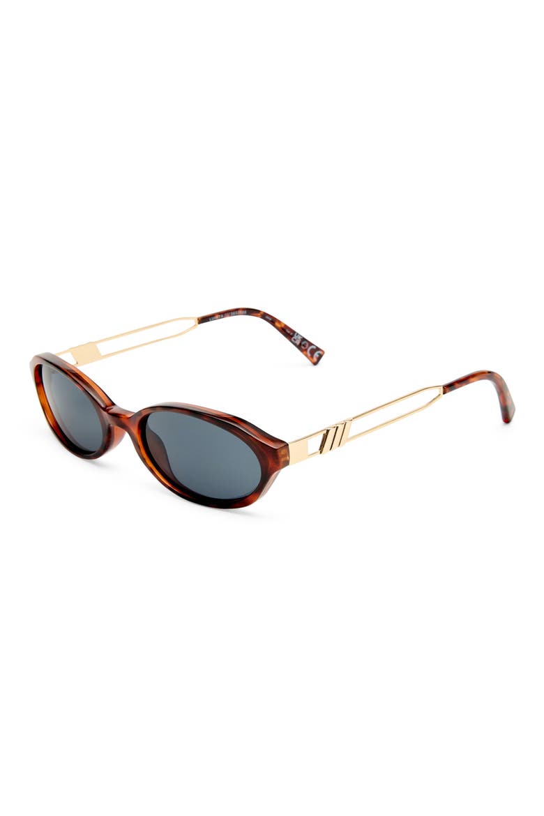Lunita Round Sunglasses, Alternate, color, DARK TORT
