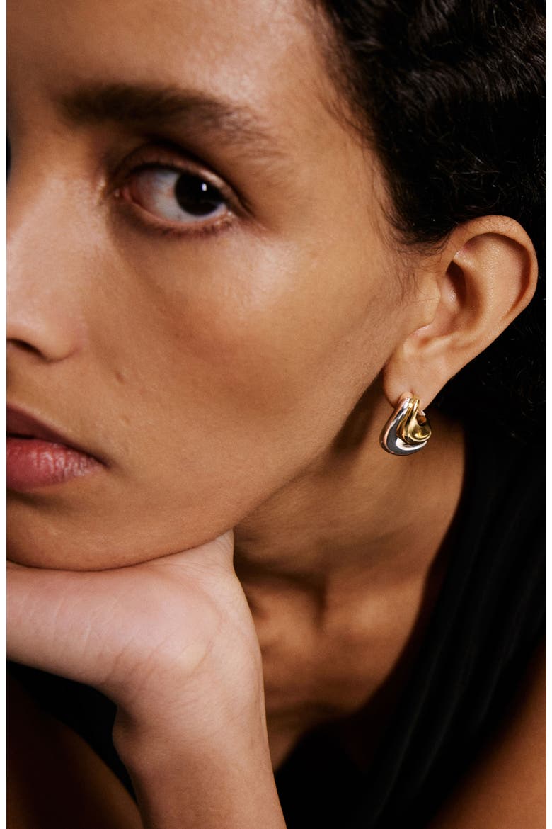 Raya Drop Earrings, Alternate, color, SILVER/GOLD