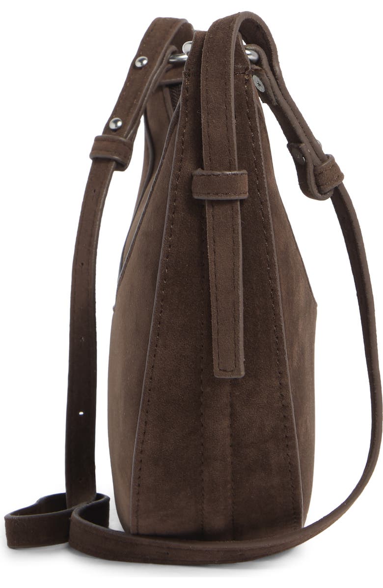 BCBG Convertible Crescent Shoulder Bag, Alternate, color, Chocolate