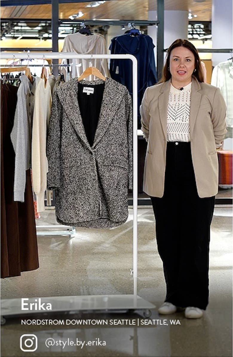 Zoey Herringbone Longline Jacket, sales video thumbnail
