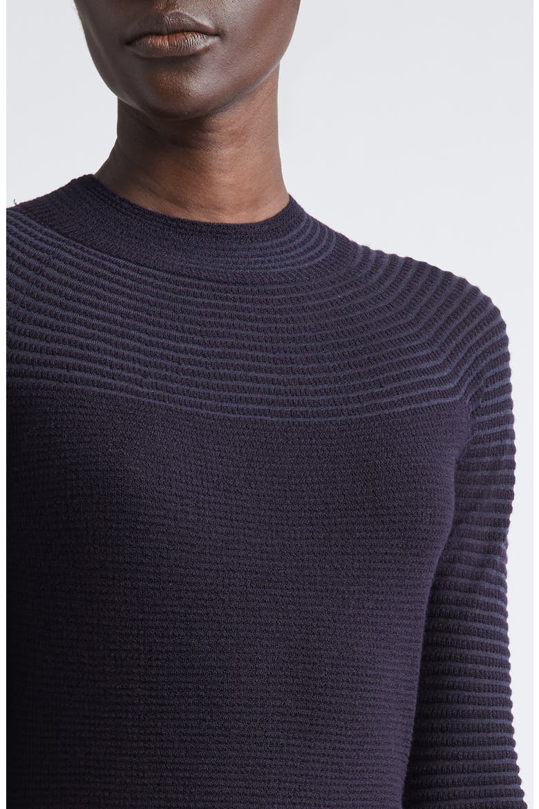 Textured Stripe Raglan Sleeve Sweater, Alternate, color, INK