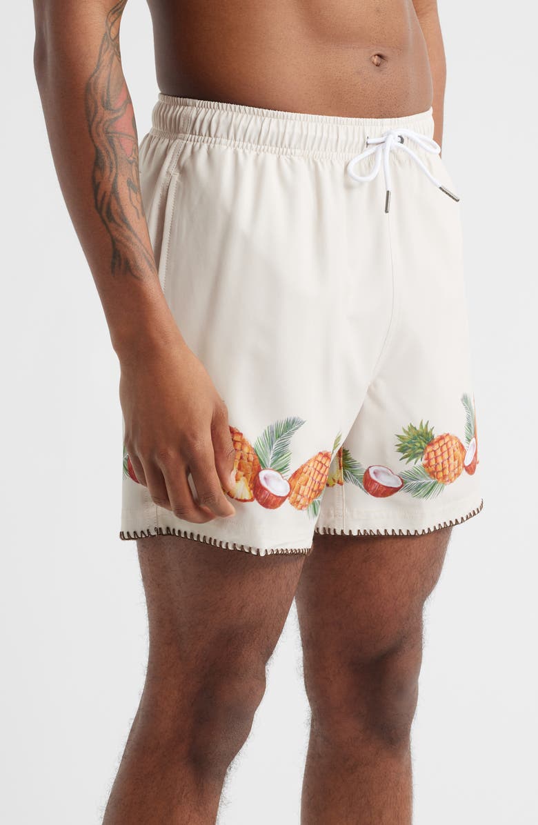 MAVRANS Piña Colada Performance Swim Trunks, Alternate, color, Tan