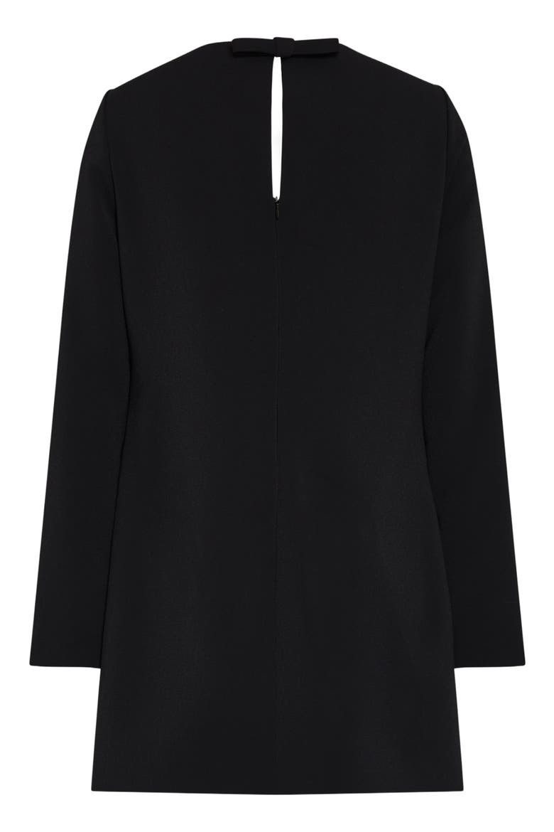 Audrey Crepe Minidress, Alternate, color, BLACK