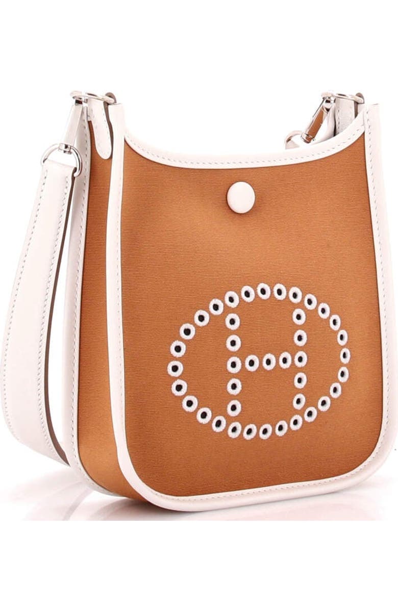 Pre-Owned Hermes Neo Evelyne Bag Toile and Leather TPM, Alternate, color, Dune