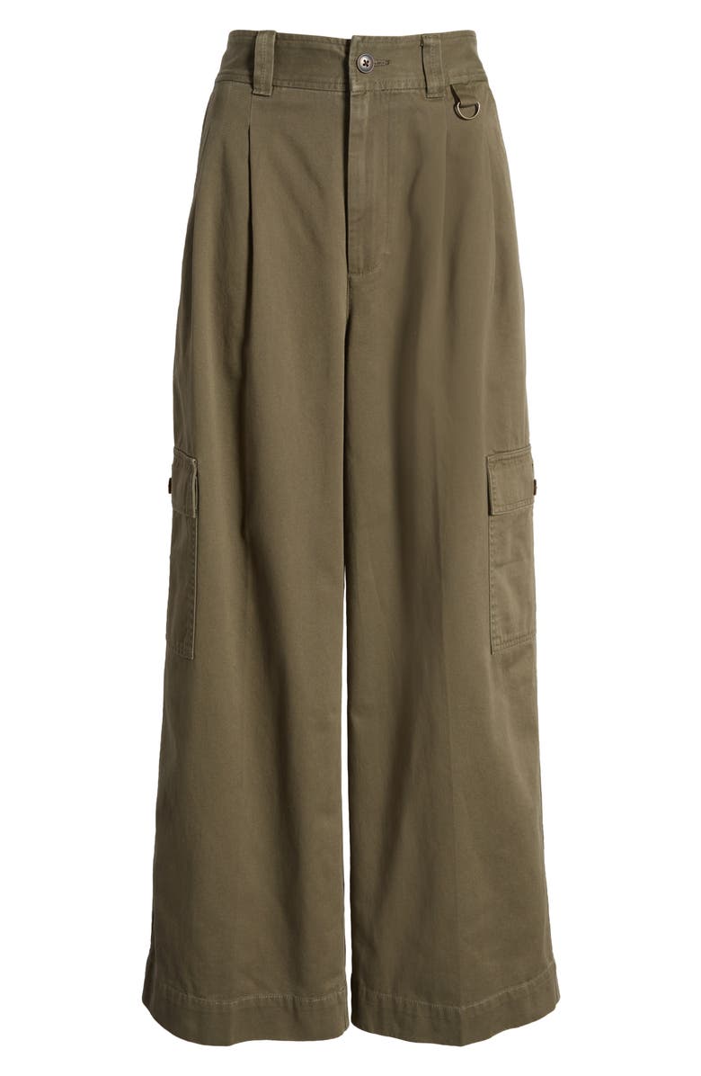Madewell The Harlow (Re)generative Chino Wide Leg Cargo Pants, Alternate, color,