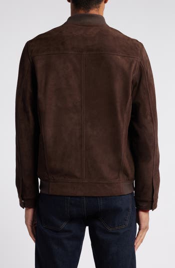 NORDSTROM Brown Wool Vintage Mens Bomber Jacket selling Size S