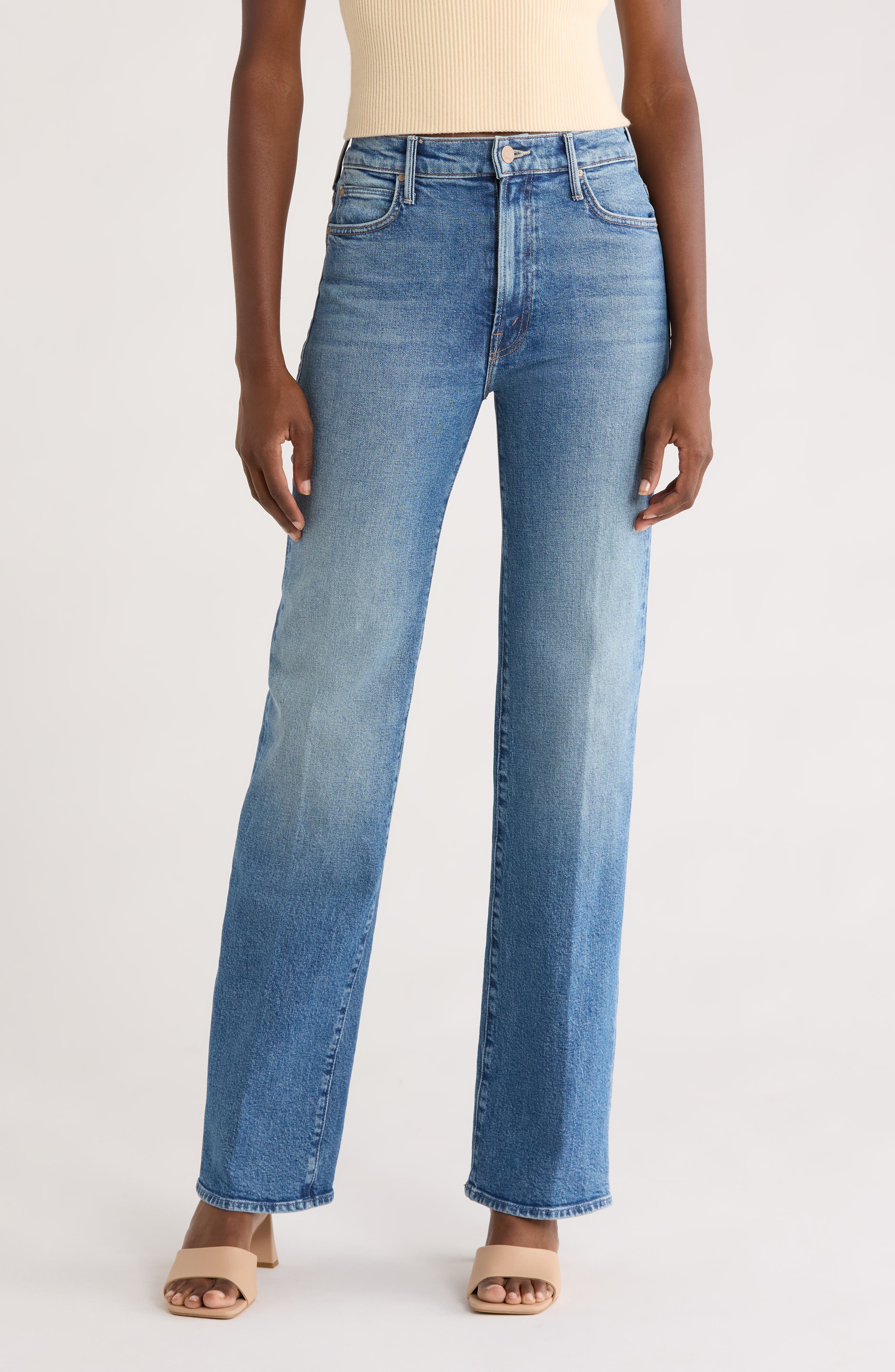 MOTHER The Spinner Wide Leg Jeans