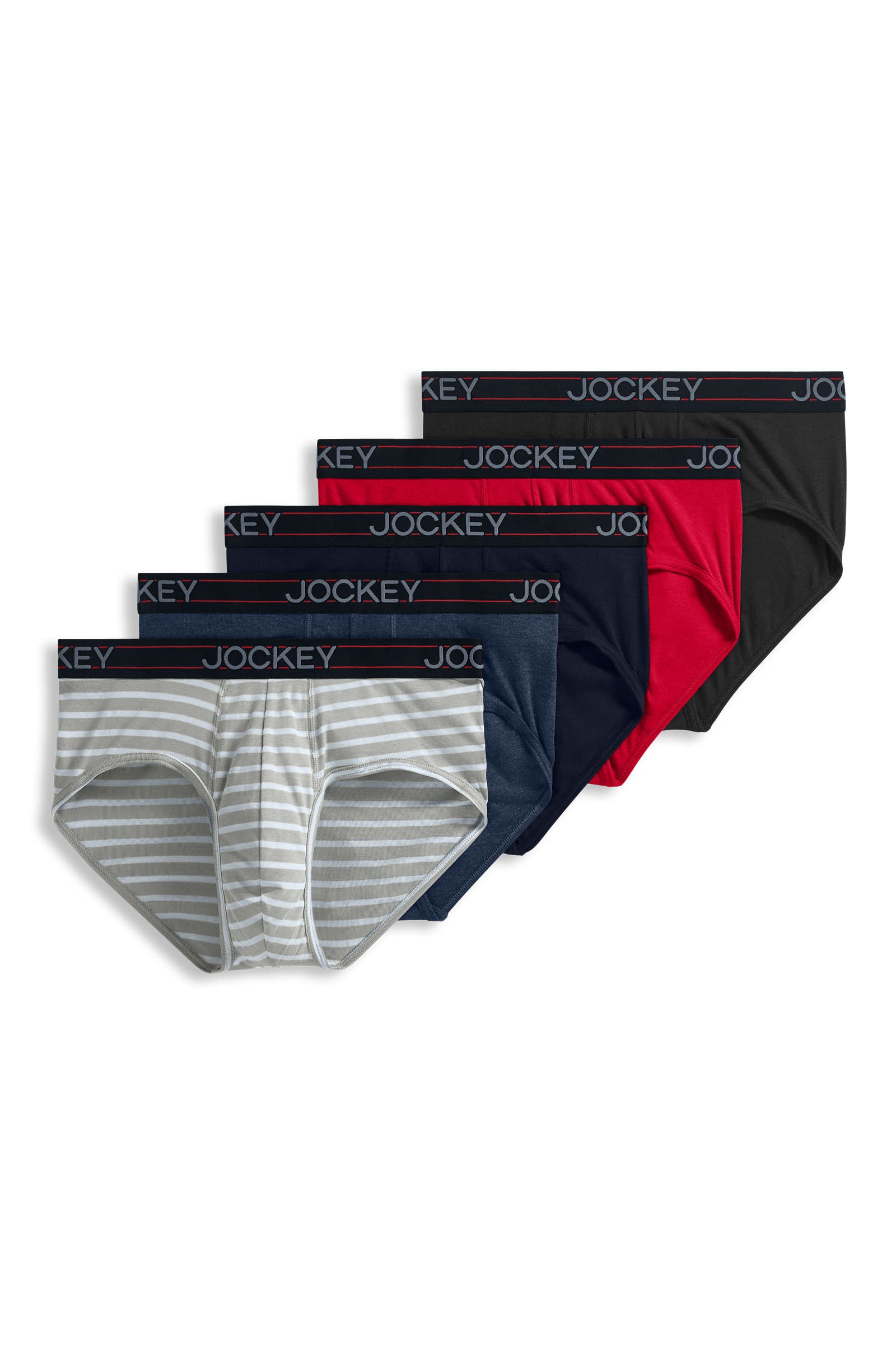 Navy Heather/Racing Red